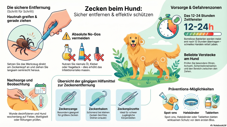 Zecken beim Hund entfernen – richtig und sicher
