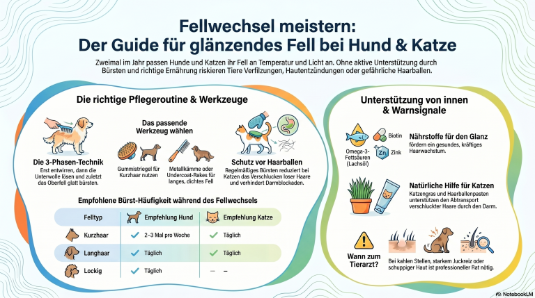 Fellpflege im Fellwechsel – Tipps für Hund & Katze