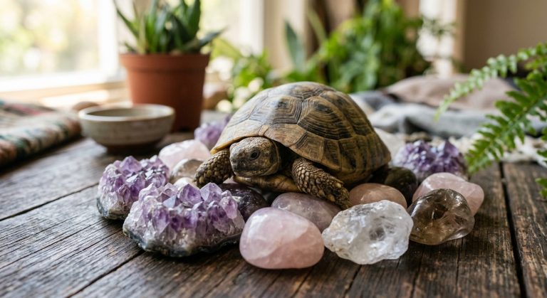 Edelsteintherapie für melancholische Schildkröten: Sanfte Heilung aus der Natur